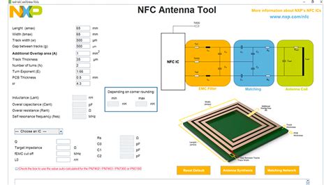 nfc reader antenna design|nxp antenna design software.